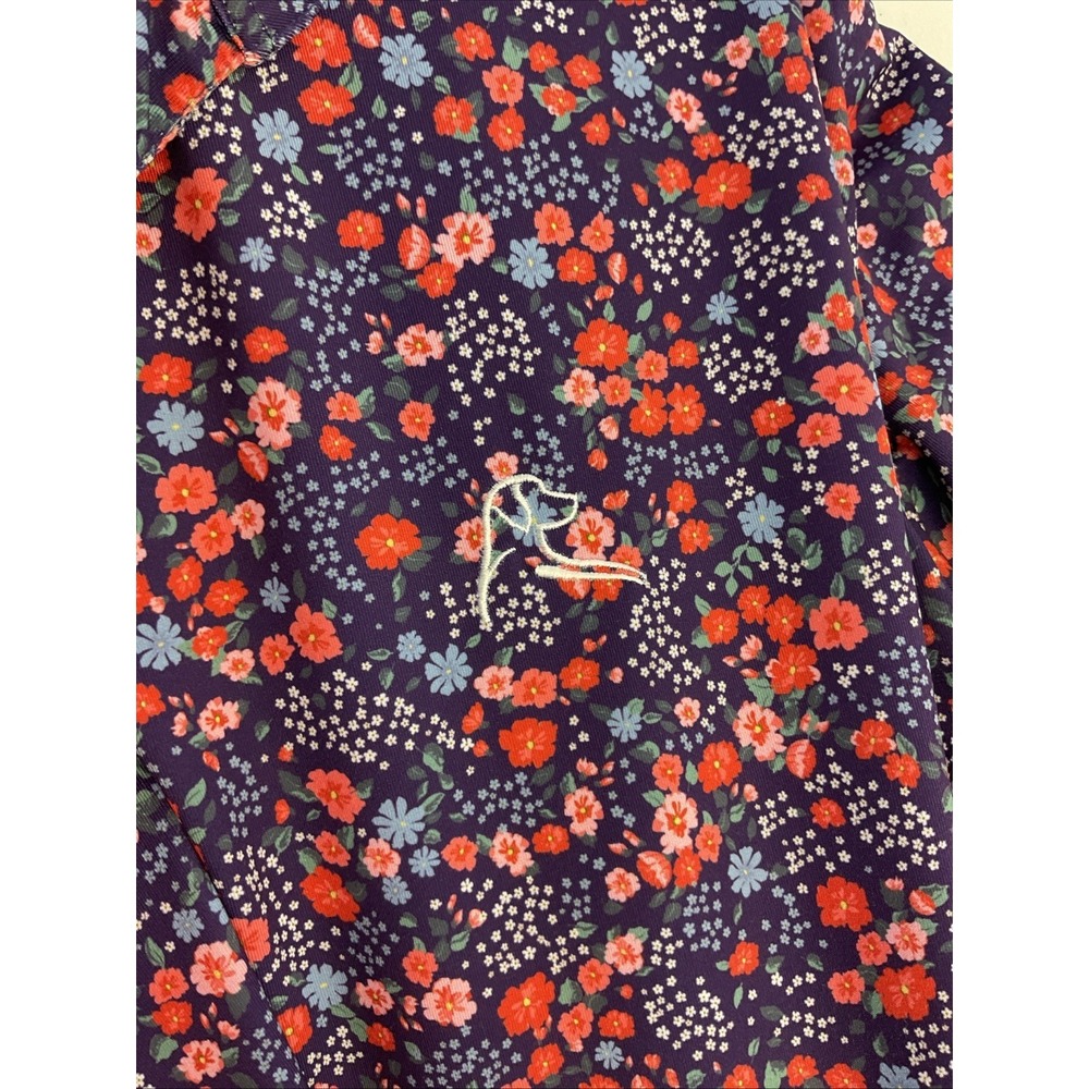Rhoback Navy Polo with Pink Floral Print - Picture 4 of 9